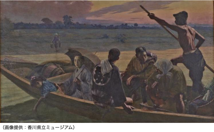 【香川県立ミュージアム】新指定文化財「渡舟 小林萬吾筆」を特別公開します!